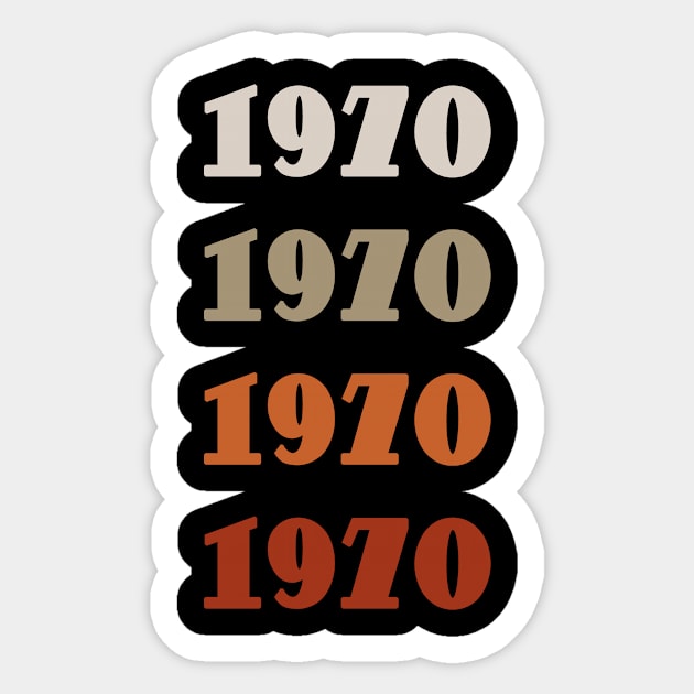 1970 Sticker by MissMorty2